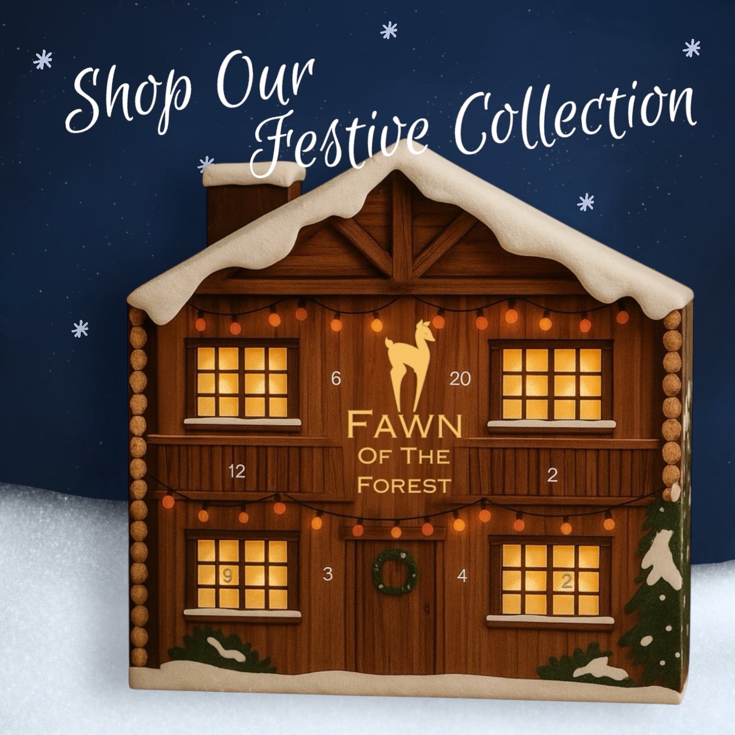 The Forest Lodge Advent Calendar – 24 Pure Essential Oil Wax Melts