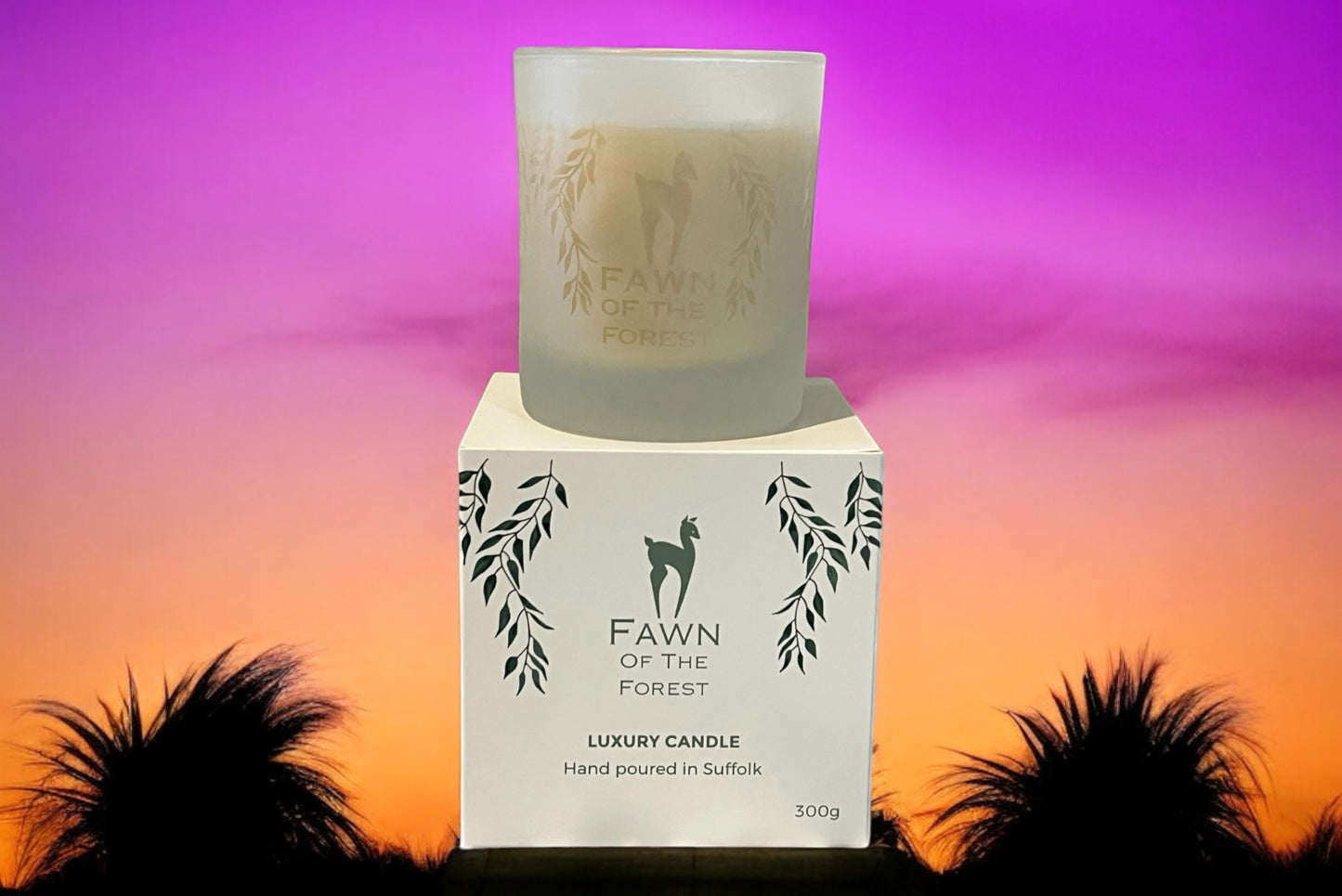 Summer Nights essential oil wellbeing candle